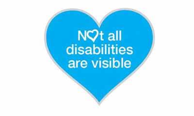 Free Blue Heart Invisible Disabilities Badge