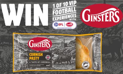 Win 1 of 10 Football League Experiences with Ginsters