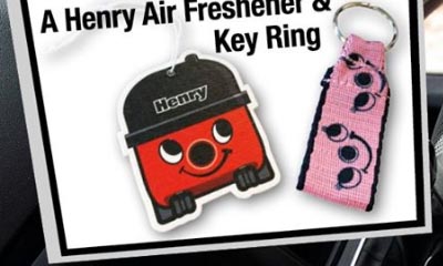 Free Air Freshener & Key Ring from Henry