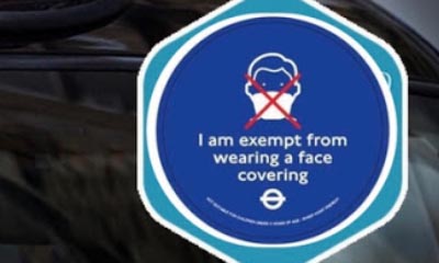 Free Face Covering Exemption Badge from TFL