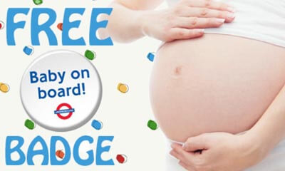 Free Baby On Board Badge