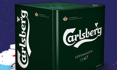 Win 1 of 2 Carlsberg Mini Fridges