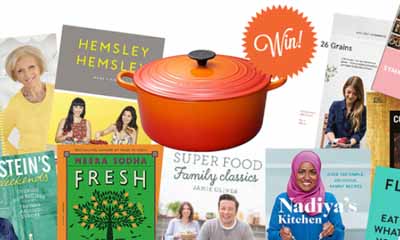 Win 10 Cookbooks & Le Creuset Casserole Pot