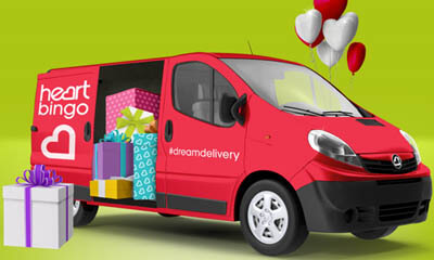 Win 1 of 4 Van Load of Prizes With Heart Bingo
