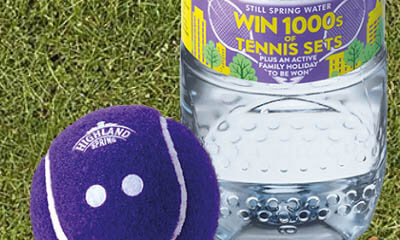 Free Tennis Ball & Rackets from Highland Spring