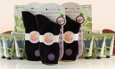 Free Heal Pad Socks, Foot File & Foot Cream