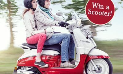 Win a vintage-style Peugeot Scooter with Tyrrell's