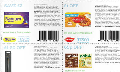Free June Tesco Coupons