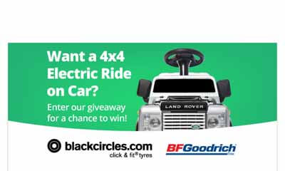 Win a 4x4 Electric Ride On Toy Car