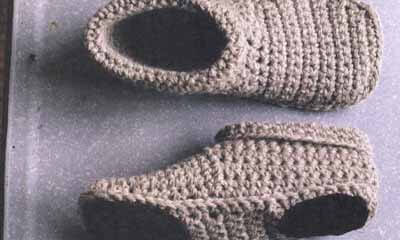 Free Slipper Boots Crochet Pattern