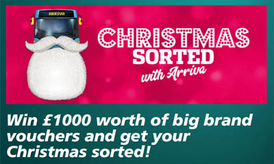 Win Shopping Vouchers worth Â£1,000 with Arriva Bus