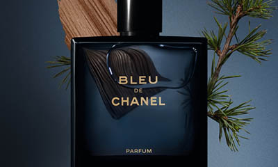 Bleu de Chanel by Chanel Parfum Spray (New 2018) 3.4 oz and A Mystery Name Brand Sample vile