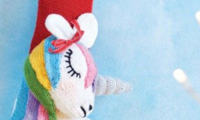 Free Knit Pattern Unicorn Christmas Stocking