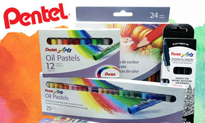 Free Pentel Pen & Colouring Sets