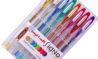 Free uni-ball Signo Sparkling Ink Pen Packs