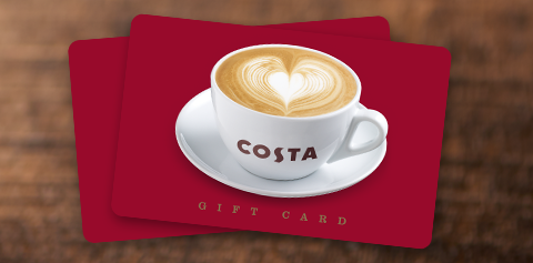 Free £10 Costa Coffee Gift Cards