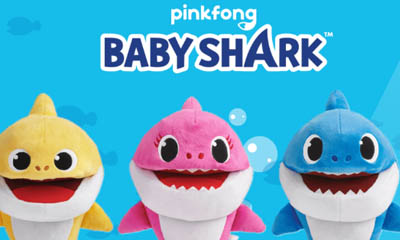 Win Baby Shark Singing Puppets
