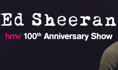 Free Ed Sheeran Concert Tickets from HMV