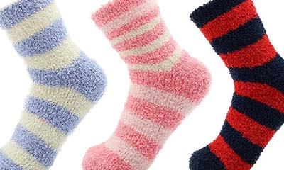 Free Fluffy Fleece Bed Socks