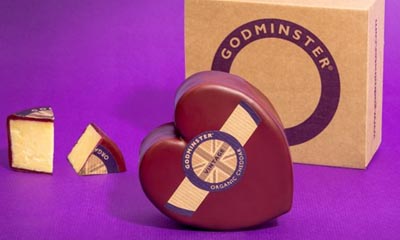 Free Godminster Heart-Shaped Vintage Cheddar Gift Boxes