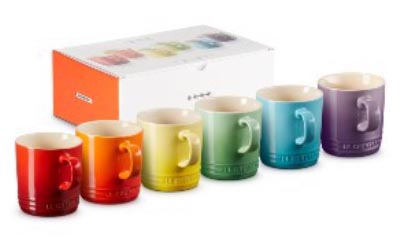 Win Le Creuset Rainbow Mug Set