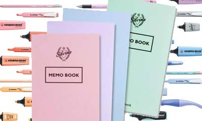 Free Silvine Memo Books & Stabilo Pens