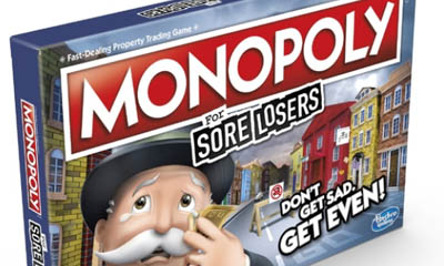 Free Monopoly 'Sore Losers' Board Game