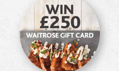 Win 1 of 4 £250 Waitrose Gift Cards with PGI Welsh Lamb
