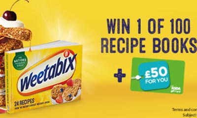 Free £50 ASDA Gift Card & Weetabix Recipe Book