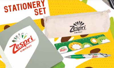 Free Stationery Sets from Zespri