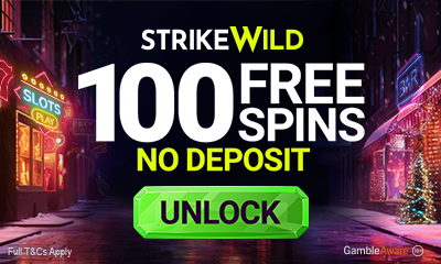 100 Free Spins, No Deposit from StrikeWild