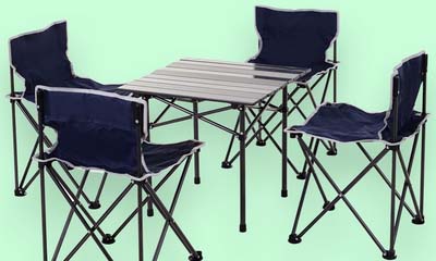 Win a Camping Folding Table and Chairs Set