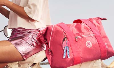Free Kipling New Barbie Art Medium Tote Bag