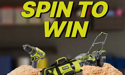 Free Ryobi Tools - Spin to Win