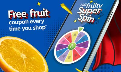 Free Fruit from Lidl Fruity Super Spin