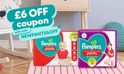 Pampers Nappy Pants £6 Off Coupon