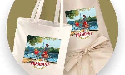 Free President Cheese Aprons and Tote Bags