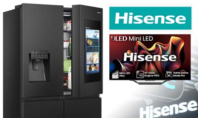 Win a Hisense HDTV and Smart Fridge Freezer