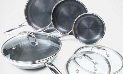 Win a 7-piece HexClad Hybrid Cookware Set